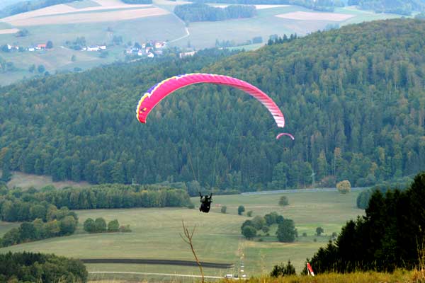 Teamentwicklung beim paragliden